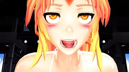 Làm tươi ở nhà, với ánh phim sec gai xinh khong che sáng với một cô gái tóc vàng